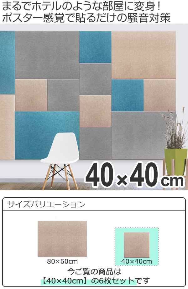 吸音パネル フェルメノン 80cmｘ60cm 45度カットタイプ 12枚セット C FB-8060C - 1