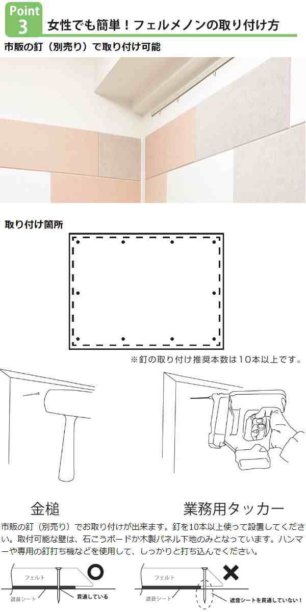 防音 壁 防音材 防音パネル 簡単 Diy 騒音 対策 防音シート フェルト