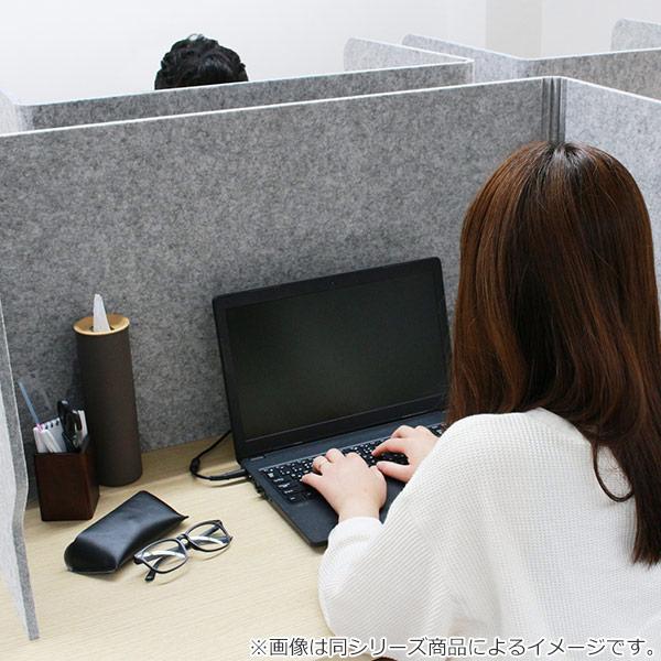 デスクトップパネル 60cm 2個セット 机 パーテーション 自立 （ デスクパーテーション 衝立 フェルト 机上 目隠し 吸音 ガードスタンド 間仕切り オフィス 折りたたみ 卓上 防音 仕切り 簡易 防音パネル 吸音パネル ）_8
