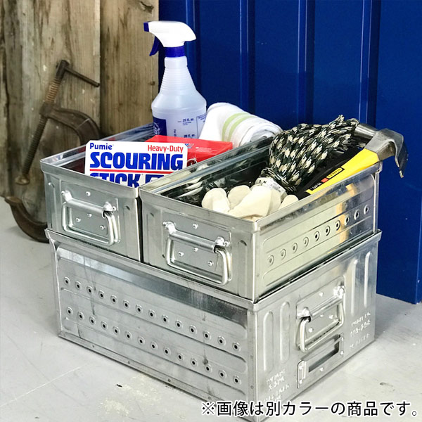 ダルトン　スタッキング収納ボックス　16リットル　　ガルバナイズド ダルトン DULTON 収納ボックス ガルバカラー 16リットル D.M.S