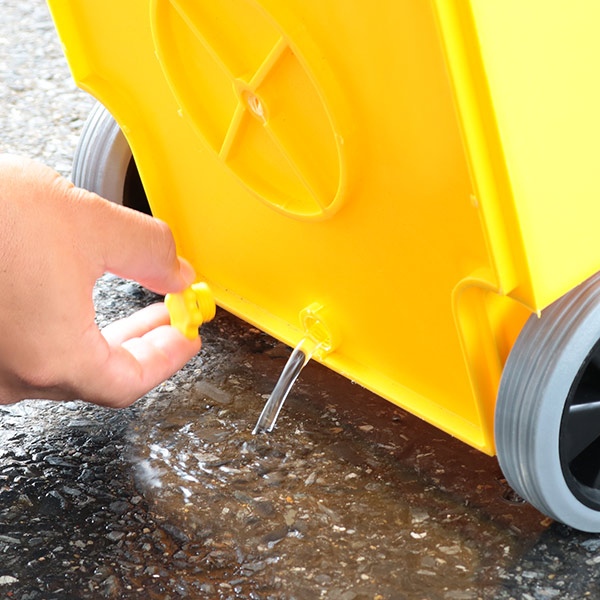 ゴミ箱 45L ダルトン DULTON 屋外兼用 プラスチックトラッシュカン （ ごみ箱 45リットル 蓋つき キャスター付き 排水栓 キッチン リビング アメリカン ダストボックス ごみばこ ふた付き 袋 見えない おしゃれ アメリカ ）