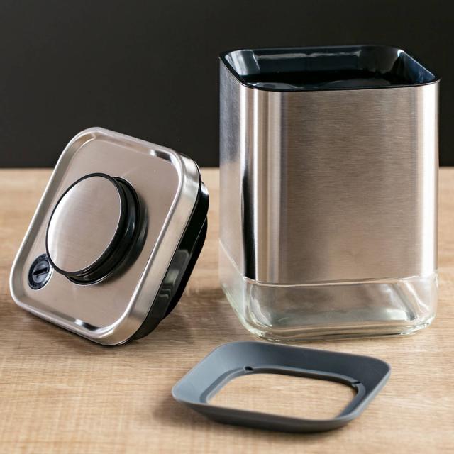 ダルトン 保存容器 550ml 角型 キューブジャー ウィズ リッド S ガラス