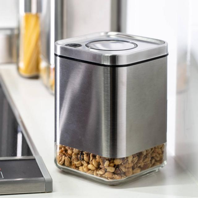 ダルトン 保存容器 550ml 角型 キューブジャー ウィズ リッド S ガラス