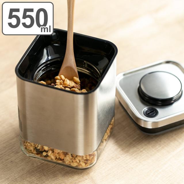 ダルトン 保存容器 550ml 角型 キューブジャー ウィズ リッド S ガラス