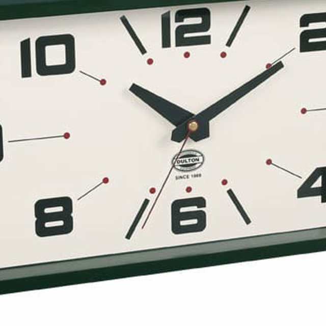 グリーン ダルトン 緑 ダブル 新品 クロック レクタングル 掛け時計
