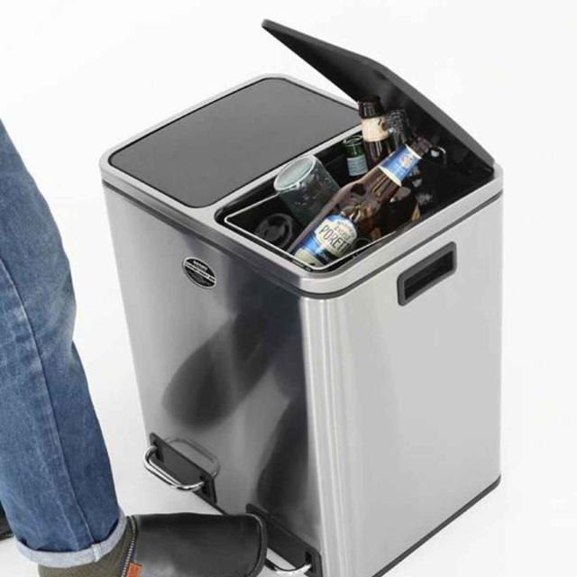 ダルトン DULTON ゴミ箱 コンパートメントビン 60L ステンレス （ 分別