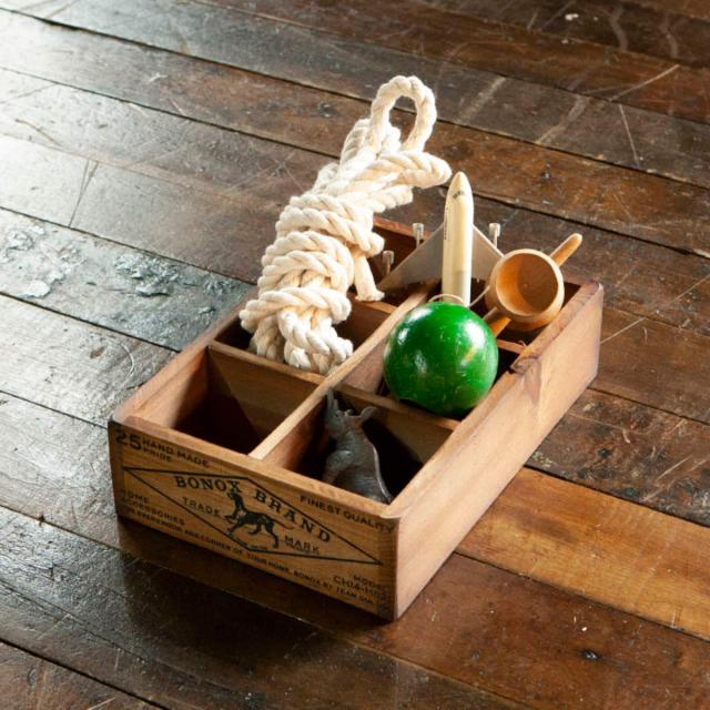 小物収納 ダルトン DULTON 6 PARTITION WOODEN BOX H65 ウッデン