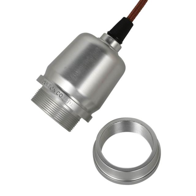 ALUMINUM SOCKET CORD BLACK （ ソケットコード シーリングカップ付き アルミ 艶消し 照明器具 DULTON シンプル シルバー カスタム 天井照明 ダクトレール ライト ランプ インダストリアル インテリア 電球別売り ）_3