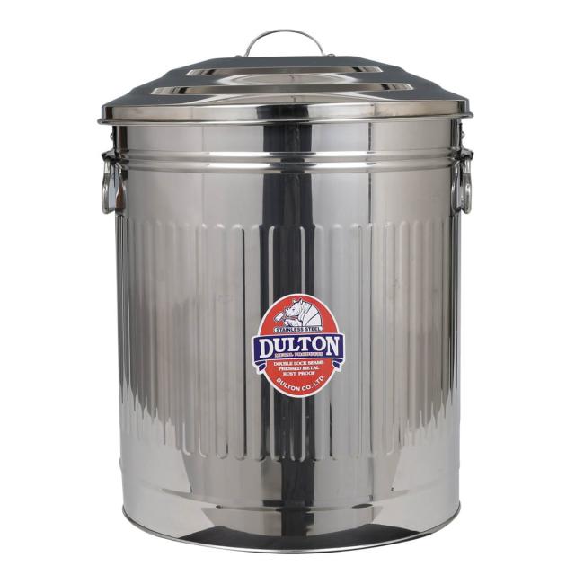 ダルトン ゴミ箱 24Lフタ付 ステンレス製 ガベージ カン Lサイズ