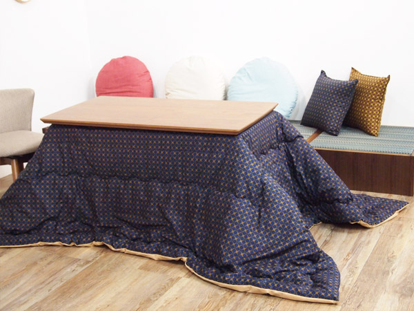 こたつ布団 ハイタイプ 日本製 285×235cm （ コタツ布団 こたつぶとん こたつ掛け布団 国産 こたつ コタツ 炬燵 布団 ふとん コットン 綿100 あたたか プリント おしゃれ ポップ カラフル 長方形 ）_3