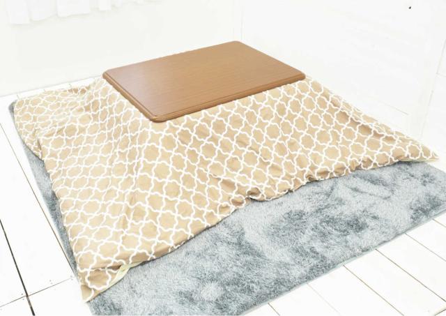 こたつ布団カバー 210×280cm 長方形 綿100％ 日本製 （ こたつ布団 カバー コタツ布団 洗える コタツ布団カバー こたつカバー コタツカバー 幾何学模様 大判 おしゃれ 国産 紐付き 静電気 炬燵カバー 掛け布団カバー 洗濯 ）_3