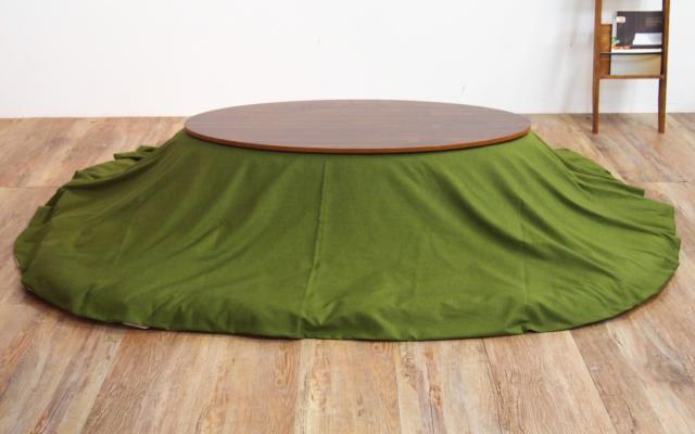 こたつ布団カバー 210×250cm 楕円形 綿100％ 日本製 （ こたつ布団 カバー コタツ布団 洗える コタツ布団カバー こたつカバー コタツカバー 無地 楕円 おしゃれ 国産 静電気 炬燵カバー 掛け布団カバー 洗濯 ）_2