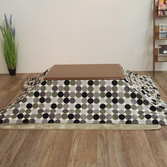 こたつ布団カバー 185×235cm 長方形 綿100％ 日本製 （ こたつ布団 カバー コタツ布団 洗える コタツ布団カバー こたつカバー コタツカバー ドット 水玉 北欧風 おしゃれ 国産 紐付き 洗濯 ）_6