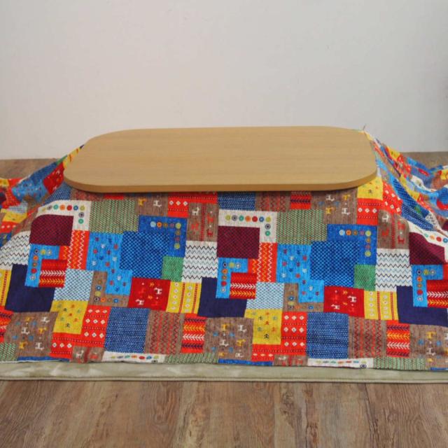 こたつ布団カバー 170×170cm 正方形 チャビ 綿100％ 日本製 （ カバー