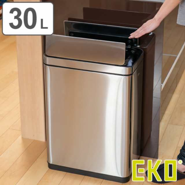 Eko ゴミ箱 30l デラックスファントム センサービン ステンレス イーケーオー ごみ箱 30リットル 奥行25 自動開閉 自動 ふた付き 分別の通販はau Pay マーケット リビングート