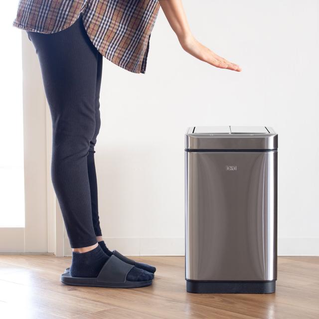 EKO ゴミ箱 20L デラックスファントム センサービン ステンレス