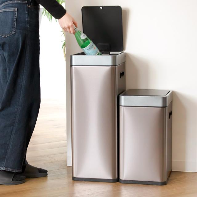 EKO ゴミ箱 30L つや消し ステンレス EKO ゴミ箱 30L エックスウィング センサー式 （ イーケーオー