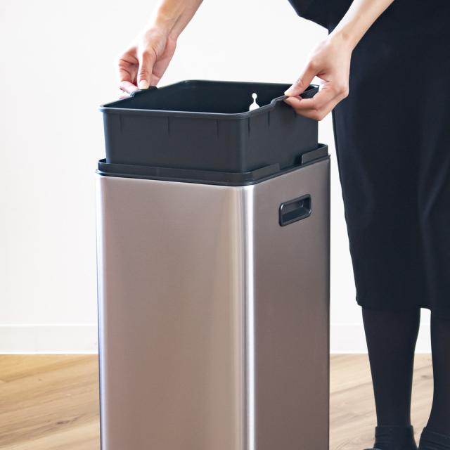 EKO ゴミ箱 30L つや消し ステンレス EKO ゴミ箱 30L エックスウィング センサー式 （ イーケーオー