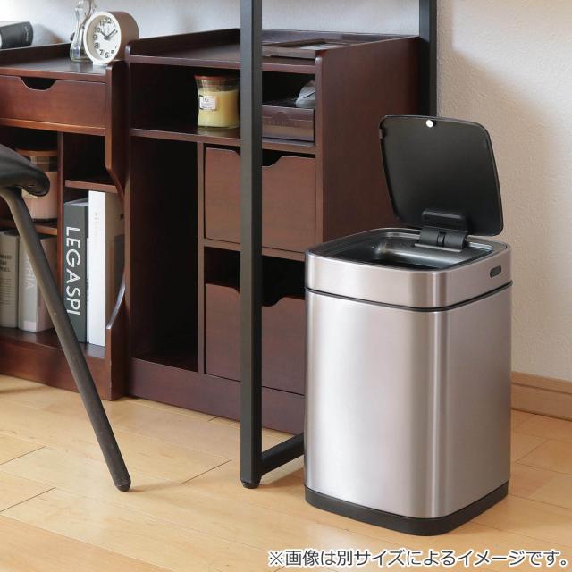 EKO ゴミ箱 12L エコスマートX センサービン （ イーケーオー ごみ箱 12リットル センサー式 自動開閉 ステンレス 小さい 充電式 ふた付き 分別 一年保証付き スタイリッシュ ゴミ箱 分別）_12