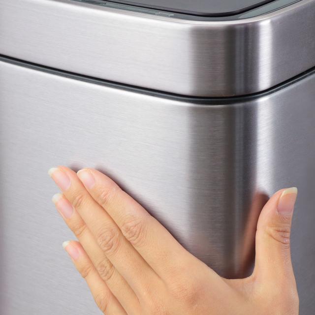 EKO ゴミ箱 12L エコスマートX センサービン （ イーケーオー ごみ箱 12リットル センサー式 自動開閉 ステンレス 小さい 充電式 ふた付き 分別 一年保証付き スタイリッシュ ゴミ箱 分別）_8