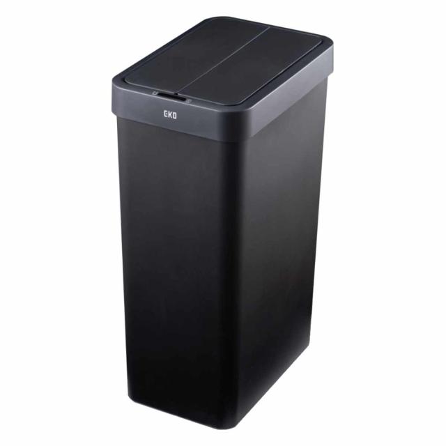 EKO ゴミ箱 50L エックスウィングライトセンサービン （ イーケーオー ごみ箱 50リットル 自動開閉 センサー スリム 電池式 ふた付き 大容量 1年間保証付 シンプル ブラック ホワイト ）_6