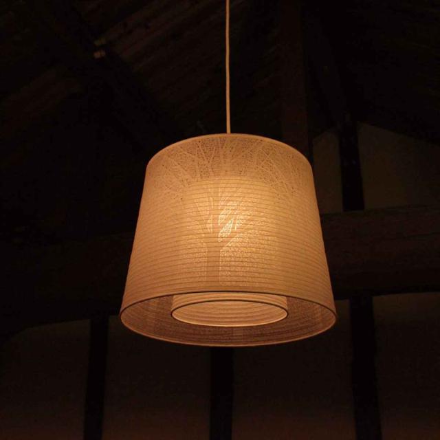 ペンダントライト Mori light 1灯 E26 15W （ LED 対応 照明 ライト ペンダント照明 間接照明 シーリングタイプ シーリング式 シーリング 美濃和紙 壁スイッチ リビング 寝室 ダイニング キッチン 和室 照明器具 おしゃれ ）_2