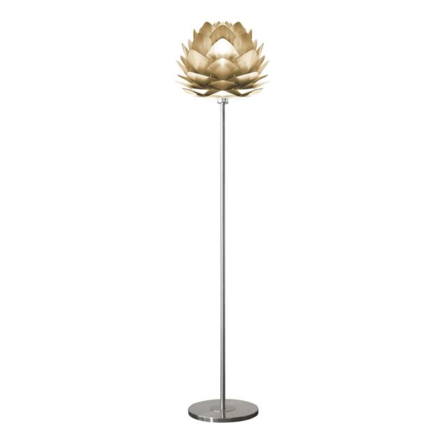 フロアライト UMAGE Silvia mini Brushed Brass （ 照明 ライト LED 専用 間接照明 スタンドライト 照明器具 北欧 インテリア おしゃれ フロアランプ ランプ フットスイッチ スタンド リビング ダイニング 寝室 ）_11