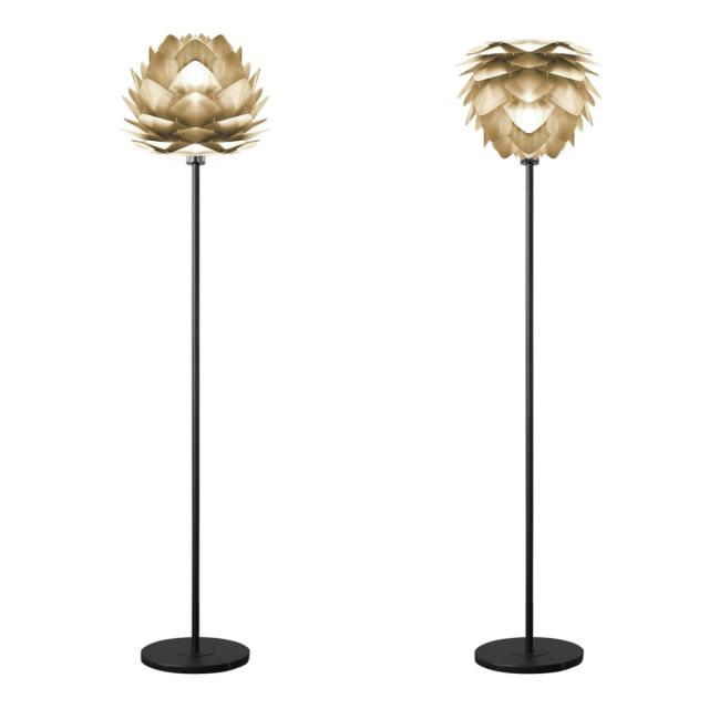 フロアライト UMAGE Silvia mini Brushed Brass （ 照明 ライト LED 専用 間接照明 スタンドライト 照明器具 北欧 インテリア おしゃれ フロアランプ ランプ フットスイッチ スタンド リビング ダイニング 寝室 ）_5
