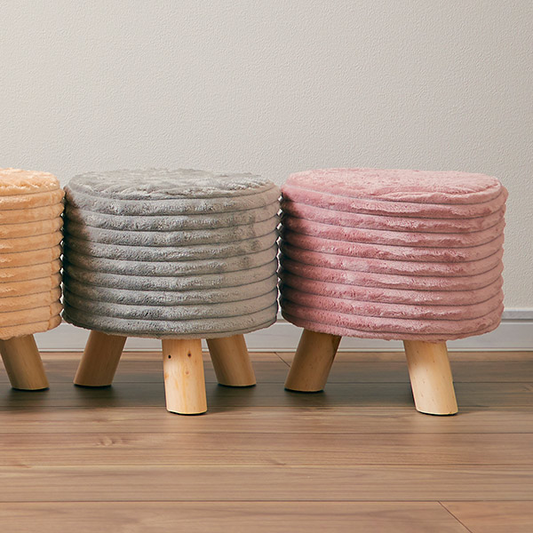 ☆スツール 椅子 ピンク 丸椅子 イス 椅子 玄関 チェア コンパクト