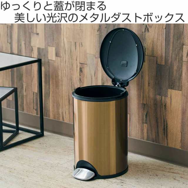 ゴミ箱 10L メタル ラウンド （ ごみ箱 10リットル 10l ステンレス ふた付き シンプル おしゃれ ペダル式 ゆっくり閉まる ダストボックス  ごみばこ ごみ袋 隠せる インナーボックス 付き ニオイ 臭い 対策 キッチン ）の通販はau PAY マーケット - お弁当グッズのカラフル ...