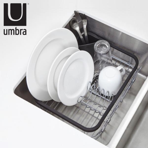 水切りラック シンク内 シンク上 シンク横 Umbra アンブラ シンキン 3way ディッシュラック 傷防止 脚ゴム付き （ 水切りカゴ 水切りかご 水切り 水切りバスケット 伸縮 伸縮式 洗い物 食器洗い 乾燥 水周り 水回り キッチン用品 ）の通販は 5,225円