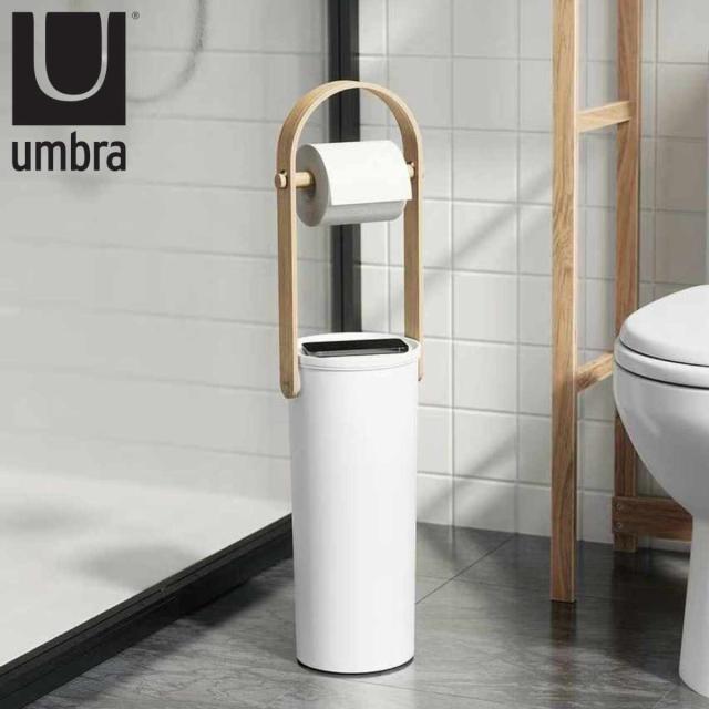 umbra トイレットペーパースタンド ベルウッド ホルダー スタンド （ アンブラ トイレットペーパーホルダー トイレ 収納 ペーパーホルダー おしゃれ トイレットペーパー 予備 自立 小物置き 棚 スマホ置き スリム トイレ収納 ）