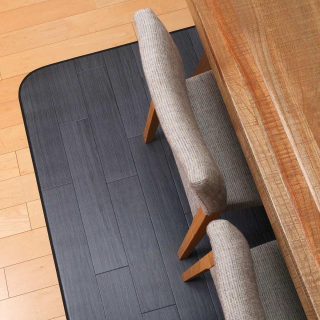 ラグ 182×230cm ラグマット オーク ブラック 既製サイズ （ 撥水 拭ける 木目 ダイニングラグマット フロアマット 撥水加工 抗菌 防カビ 防水 防炎 日本製 リビング ダイニング 子ども部屋 耐久性 ）_10