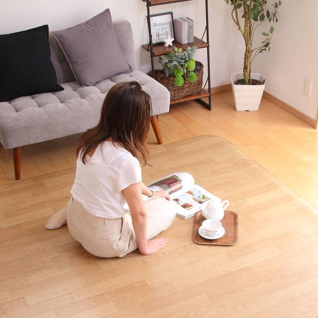 ラグ オーダーメイド 巾182×奥行355〜360cm 滑り止め 吸着シート付き ダイニングラグ オーク （ オーダー サイズオーダー オーダーラグ 撥水 カーペット 絨毯 ダイニング フロアマット 抗菌 防カビ 防水 防炎 日本製 ）_16