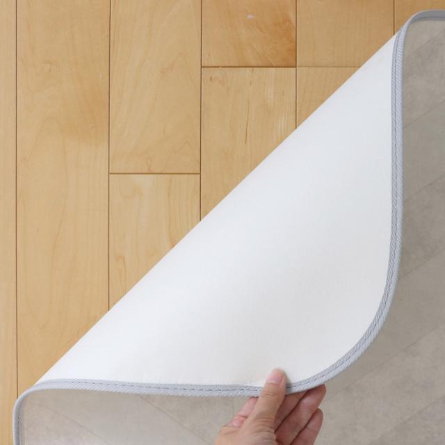 防炎ダイニングラグマット/絨毯 【約182×260cm チルトパイン】 防水 ラグ 182×260cm ラグマット ダイニングラグ オーク 既製サイズ （ 撥水