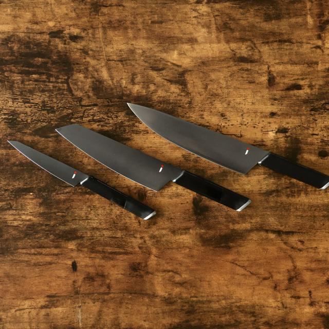 包丁 3本セット NiNJA cool kitchen ware 三徳包丁 牛刀 ペティナイフ 日本製 （ 牛刀包丁 果物ナイフ 料理包丁 包丁セット 関 ニンジャ キッチンナイフ 果物包丁 シェフナイフ 文化包丁 万能包丁 ナイフ 庖丁 黒 ブラック ）_19