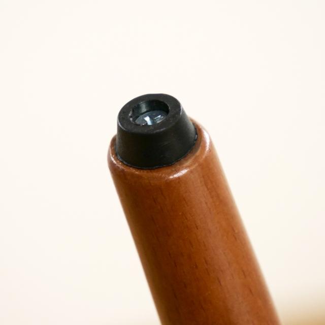 オフィスチェア 座面高46cm 背もたれ ファブリック （ デスクチェア ワークチェア いす 椅子 肘なし キャスターなし 木目調 おしゃれ デザイン クッション ミッドセンチュリー モダン ）