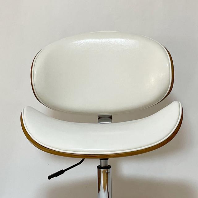 オフィスチェア 昇降式 座面高43〜54.5cm 合皮タイプ デスクチェア KNOX （ 椅子 イス いす チェア キャスター付き 高さ調節 曲木 木目 レザー調 おしゃれ 高級感 ）_10