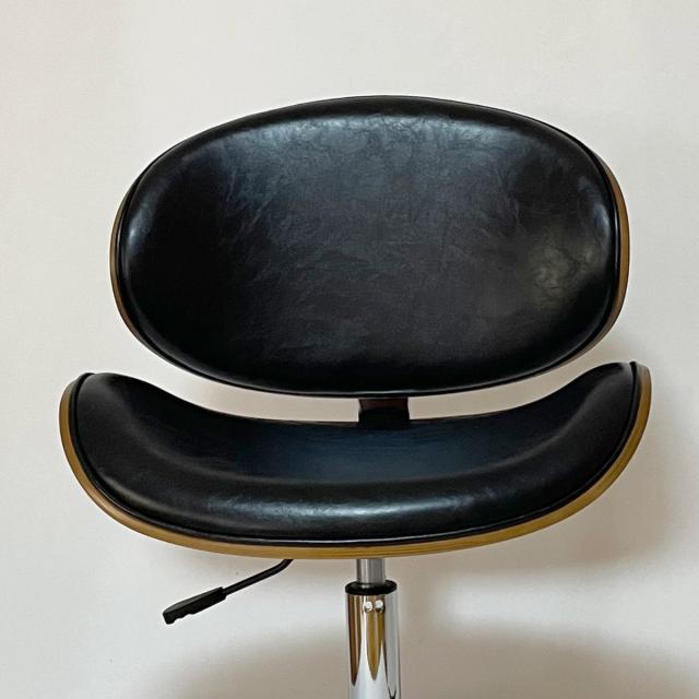 オフィスチェア 昇降式 座面高43〜54.5cm 合皮タイプ デスクチェア KNOX （ 椅子 イス いす チェア キャスター付き 高さ調節 曲木 木目 レザー調 おしゃれ 高級感 ）_9