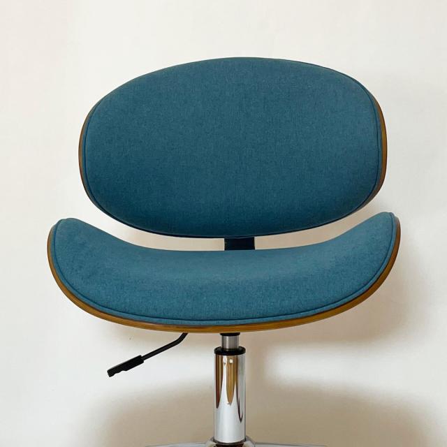 オフィスチェア 昇降式 座面高43〜54.5cm ファブリックタイプ デスクチェア KNOX （ 椅子 イス いす チェア キャスター付き 高さ調節 曲木 木目 ファブリック おしゃれ シンプル 北欧 カラフル ）