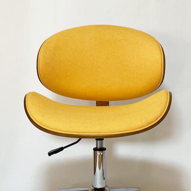 オフィスチェア 昇降式 座面高43〜54.5cm ファブリックタイプ デスクチェア KNOX （ 椅子 イス いす チェア キャスター付き 高さ調節 曲木 木目 ファブリック おしゃれ シンプル 北欧 カラフル ）