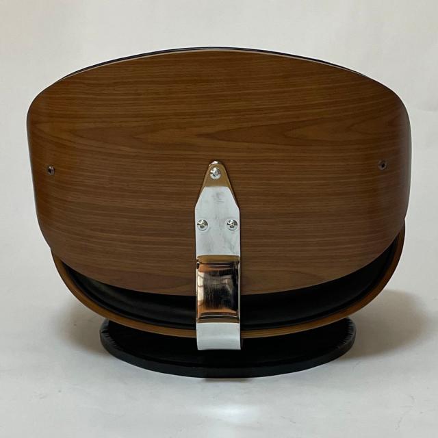 座椅子 回転式 座面高11cm 合皮タイプ ラウンドチェア KNOX （ フロアチェア 座いす 座イス チェア 曲木 木目 レザー調 おしゃれ 高級感 ）_18
