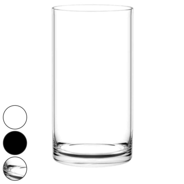 花瓶 割れないガラス PVシリンダー 直径20x高さ40cm ( 花びん 花器 フラワーベース 割れない 丸 植木鉢 シリンダー ポリカーボネート プラ 白 黒 花 植物 切花 花束 インテリア おしゃれ 有機ガラス 円柱 )の通販は