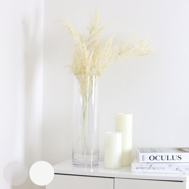 花瓶 割れないガラス PVシリンダー 直径12×高さ40cm （ 花びん 花器 シリンダー フラワーベース 透明 割れない ベース フラワー 花 飾る 円筒 円柱 ポリカーボネート プラ キャニスター クリア ホワイト われない ）の通販は