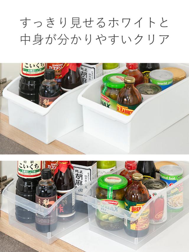 キッチン収納ケース ストックボックス コロ付き 幅19.1cm 6個セット 