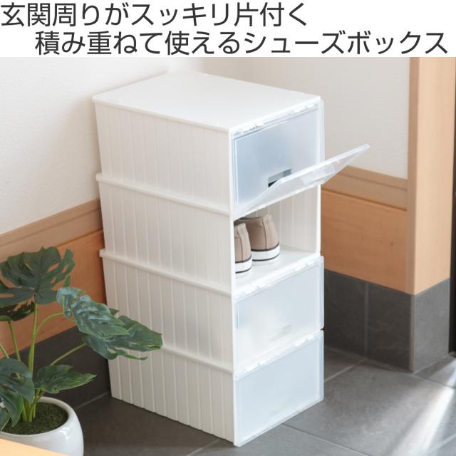 靴箱 シューズボックス i-Zucc 2個セット （ 靴 収納 ボックス