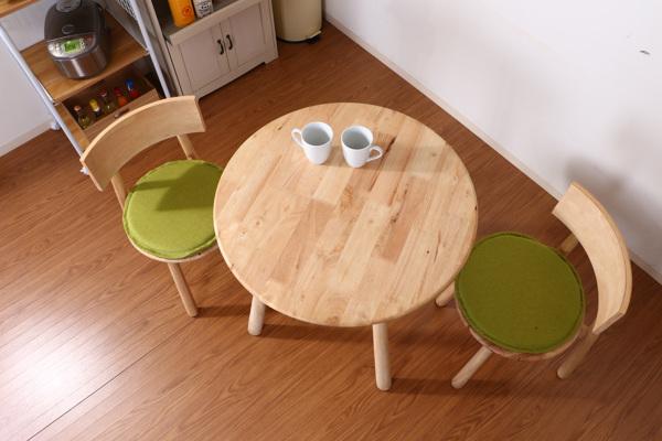 カフェテーブル 幅75cm 木製 天然木 ラウンドテーブル 丸テーブル 円型