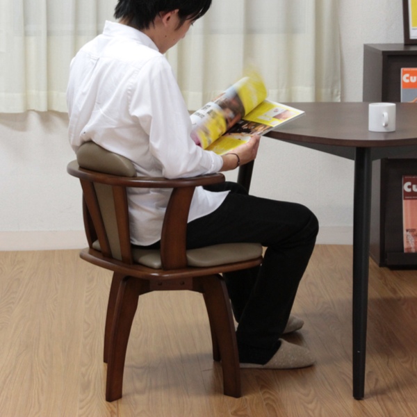 ダイニングチェア 座面高42cm 回転 チェア ひじ掛け ダイニング 椅子 木製 クッション （ ダイニングチェアー 肘付 食卓椅子 アームチェア 回転椅子 食卓 チェアー イス 回転チェア 肘付き リビングチェア 約 座面高45cm ）
