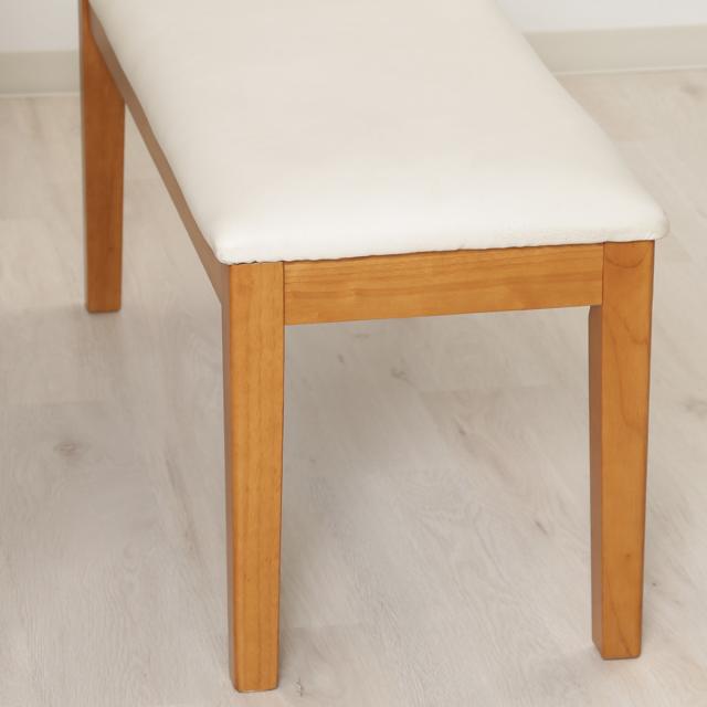 ダイニングベンチ 幅100cm PVC （ ベンチ チェア 長椅子 2人掛け 木製 天然木 レザー調 座面 お手入れ簡単 北欧 シンプル ）_10