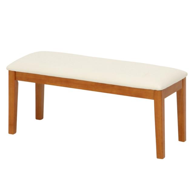 ダイニングベンチ 幅100cm PVC （ ベンチ チェア 長椅子 2人掛け 木製 天然木 レザー調 座面 お手入れ簡単 北欧 シンプル ）_15